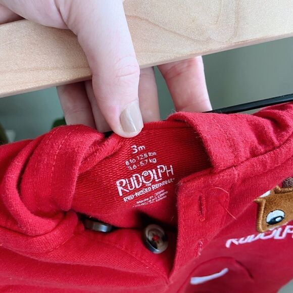 Rudolph Unisex Baby Onesie for Christmas - Picture 4 of 4